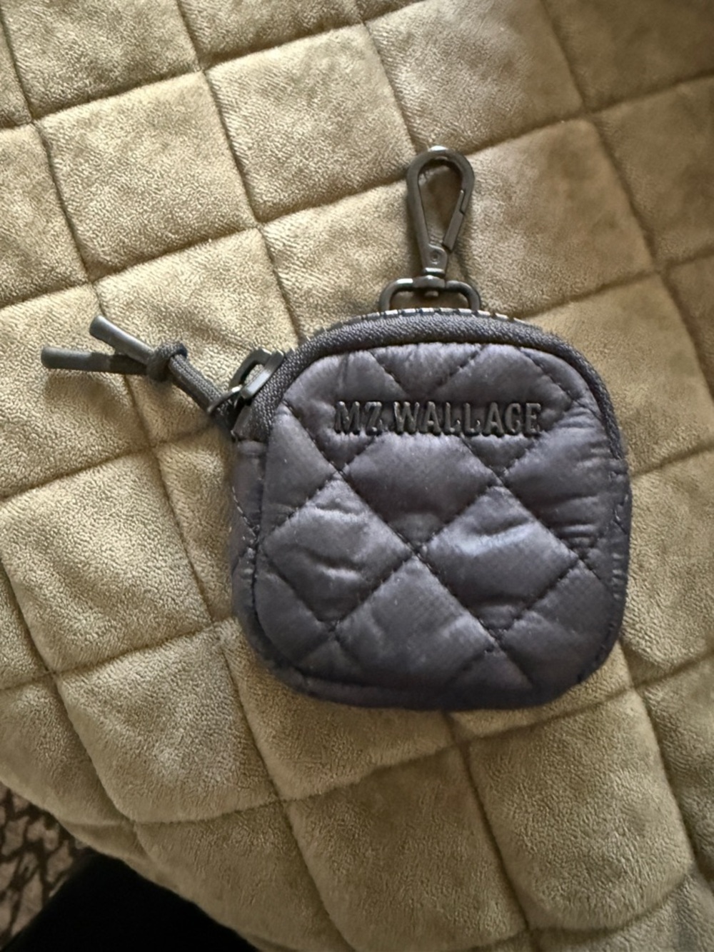 MZ Wallace Quilted Small Metro Link pouch black
